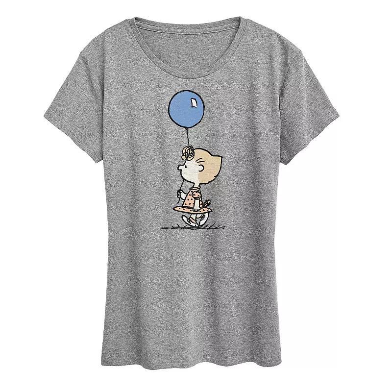 Women's Peanuts Sally Balloon Graphic Tee, Size: XL, White Product Image