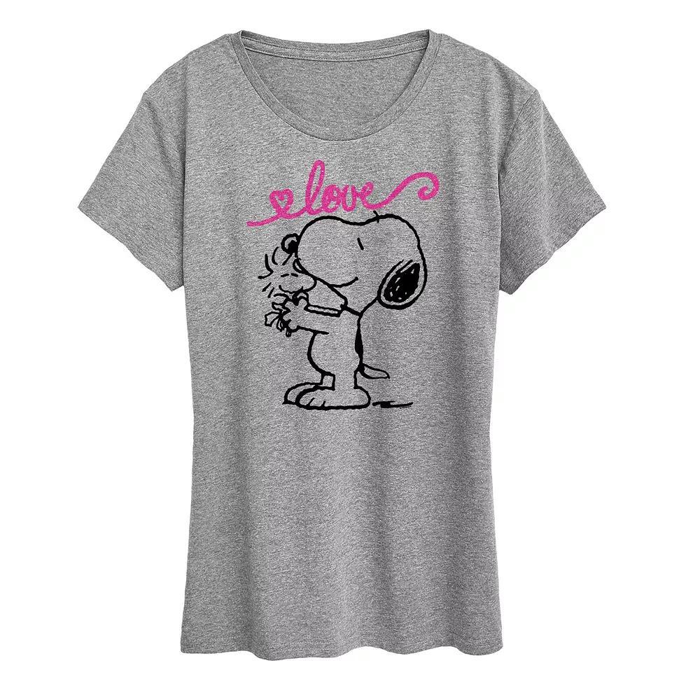 Plus Pete the Cat Feel The Mewsic Graphic Tee, Womens Grey Gray Product Image