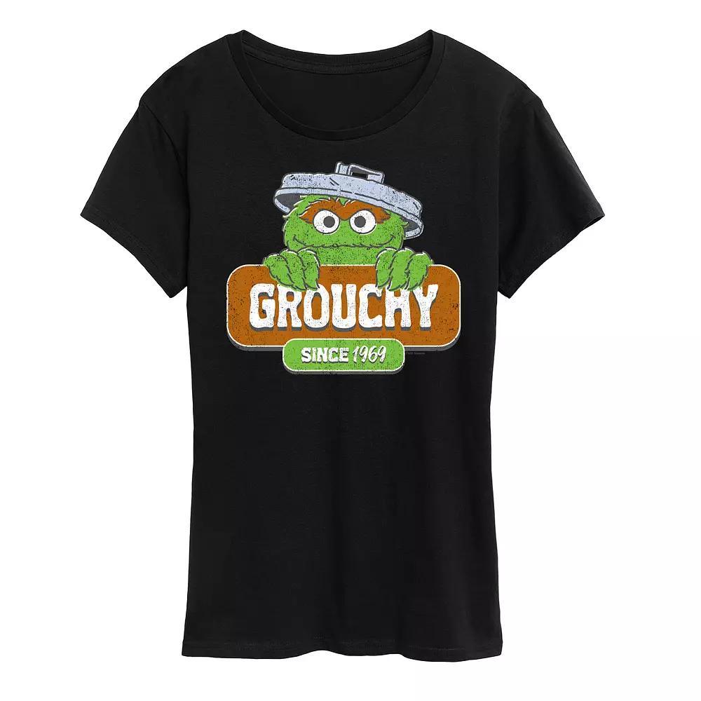 Womens Sesame Street Grouchy Since 1969 Graphic Tee Product Image