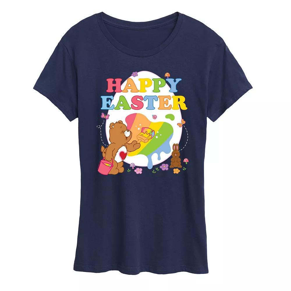 Women's Care Bears Happy Easter Egg Graphic Tee, Size: XXL, Blue Product Image