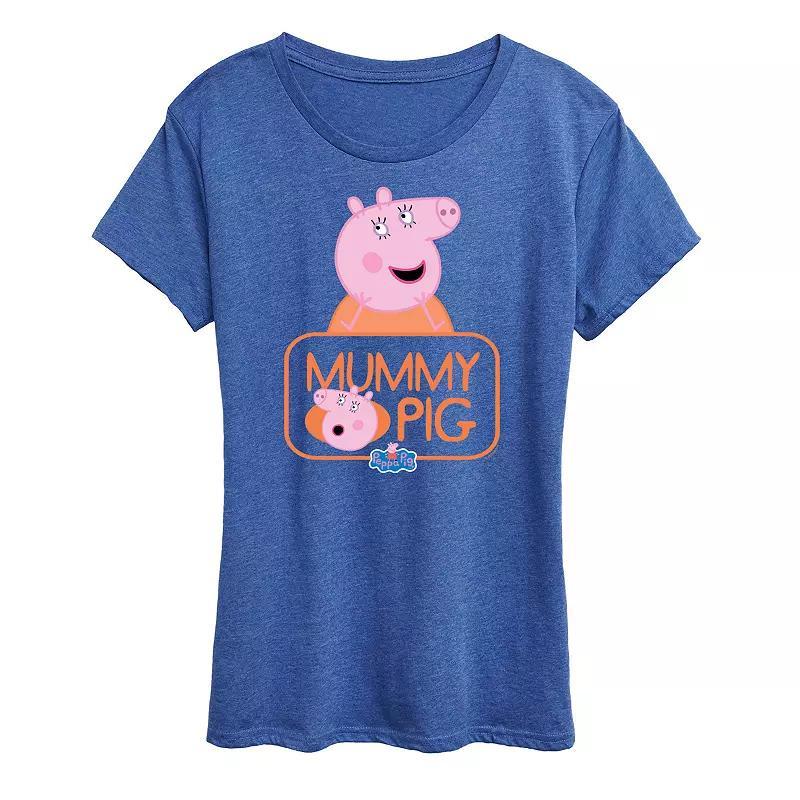 Disneys The Little Mermaid Ariel & Flounder Womens Im Busy Being Me Graphic Tee, Girls Grey Royal Blue Product Image