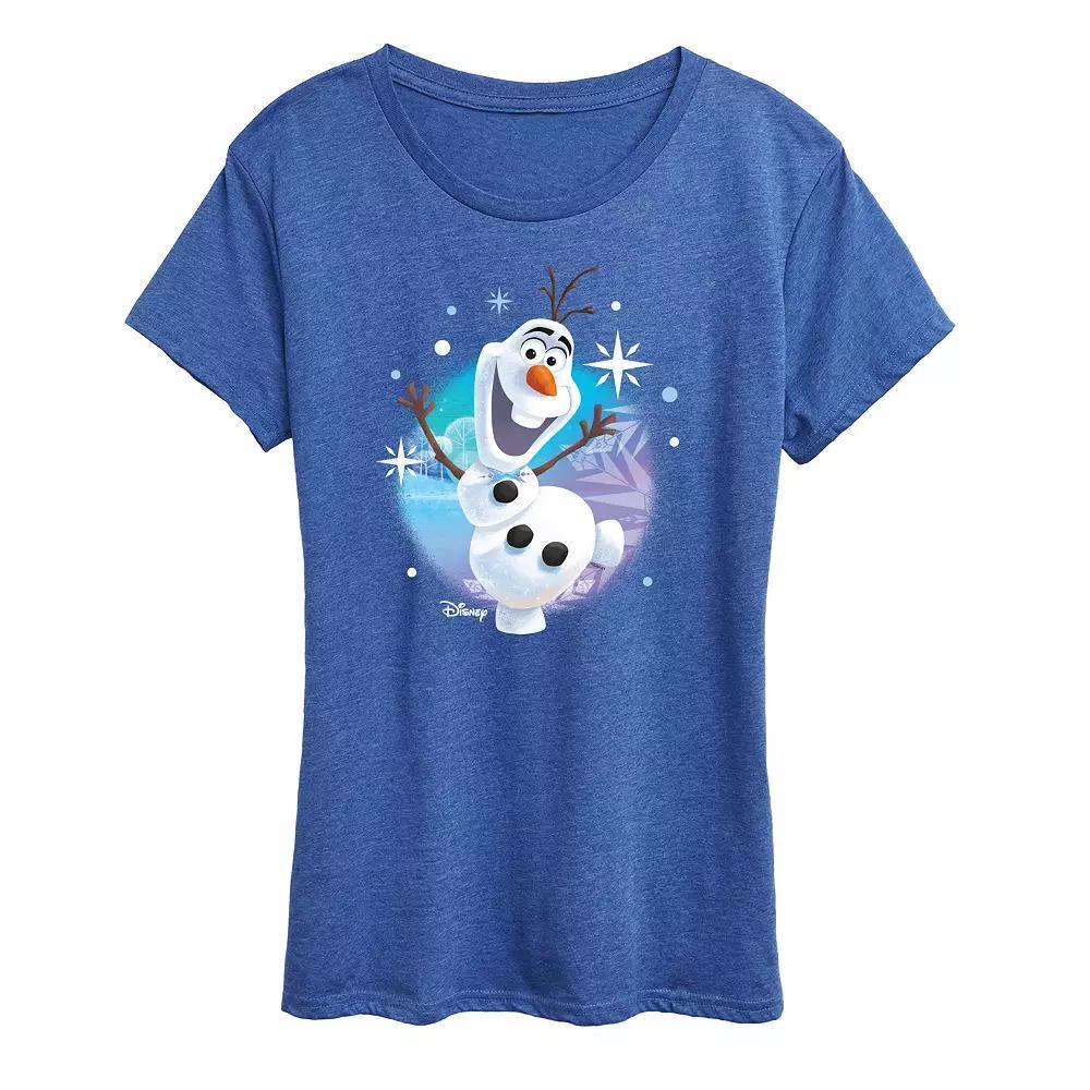 Disney's Frozen 2 Women's This Snowman Can Graphic Tee, Girl's, Size: Small, Grey Royal Blue Product Image