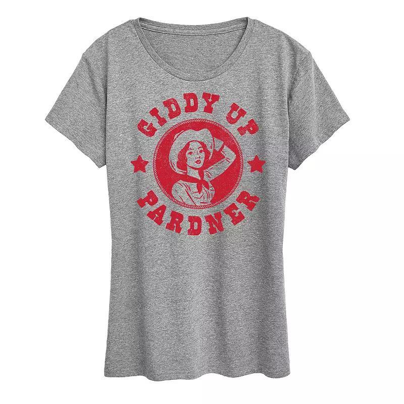 Womens Giddy Up Pardner Graphic Tee Product Image