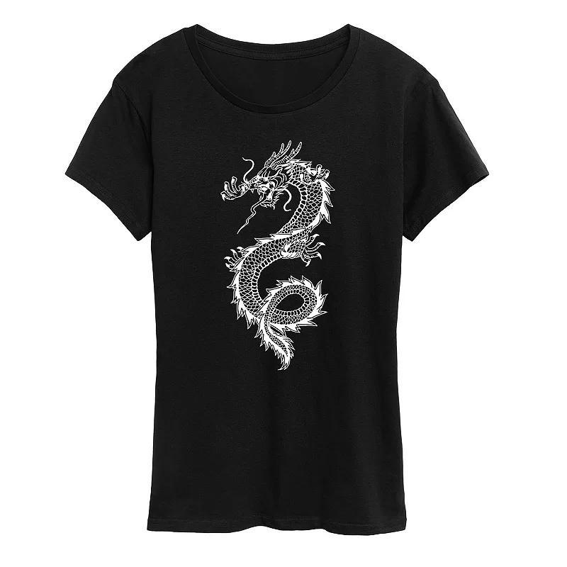 Womens Chinese Dragon Graphic Tee Product Image