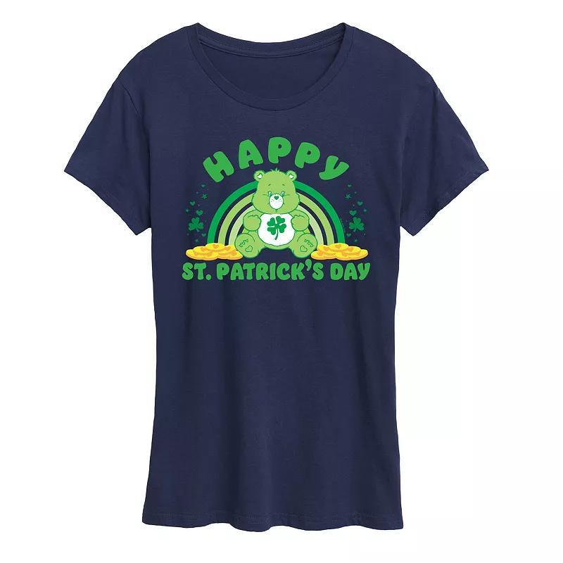 Women's Care Bears Happy St. Patrick's Day Graphic Tee, Size: Medium, Heather Grey Product Image