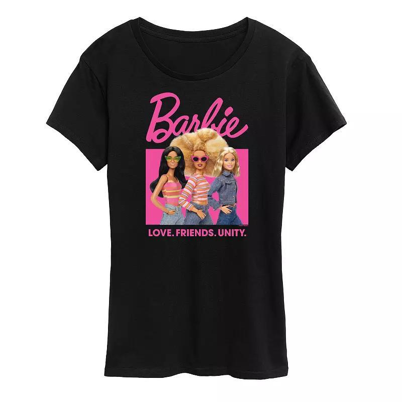 Womens Barbie Love Friends Unity Graphic Tee Product Image