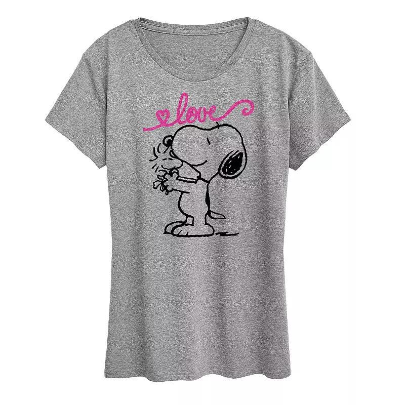 Plus Pete the Cat Feel The Mewsic Graphic Tee, Womens Grey Gray Product Image