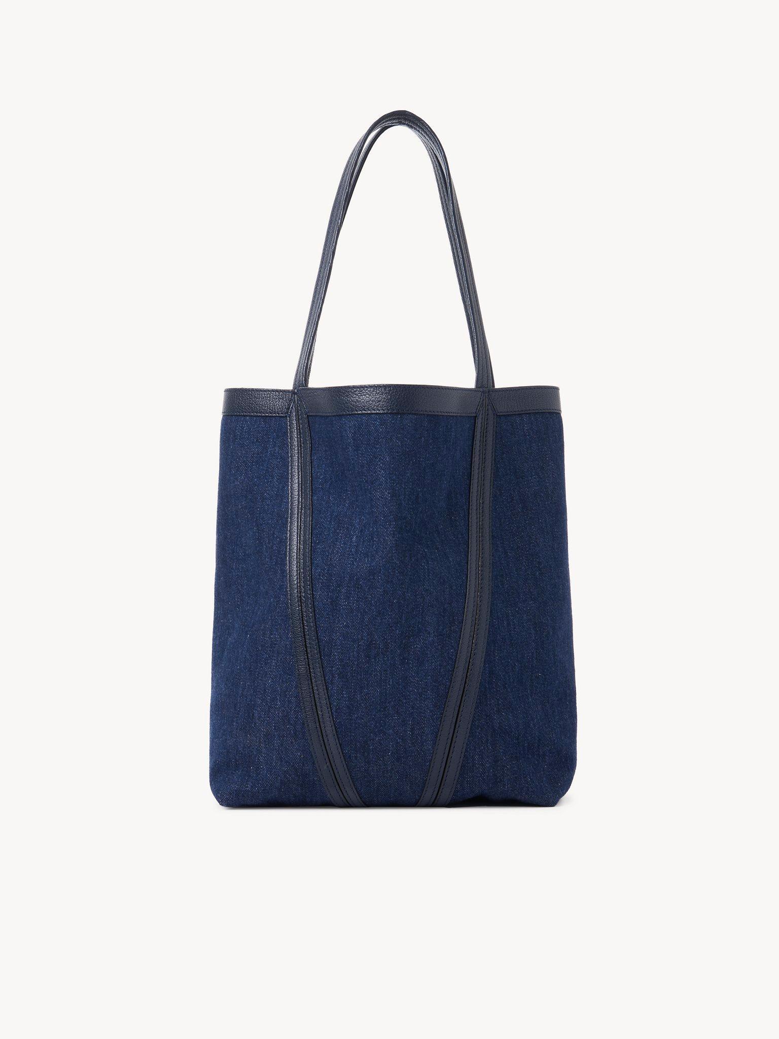 Chloé Spin tote bag in denim Product Image