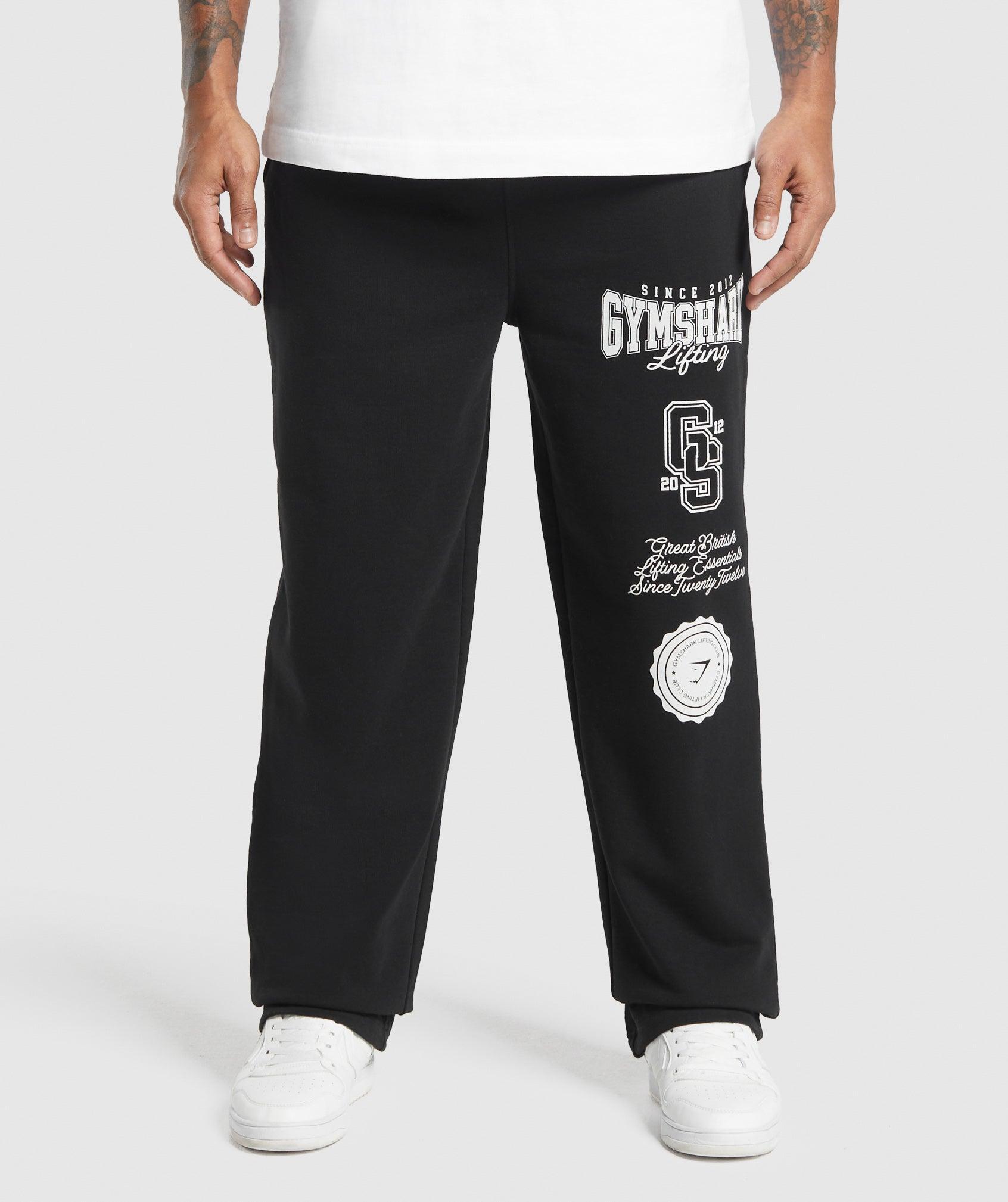 Gymshark Lifting Essentials Straight Leg Pant - Black Male Product Image