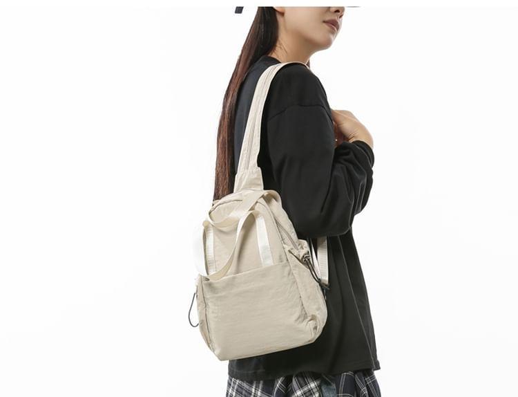 Plain Nylon Backpack Product Image