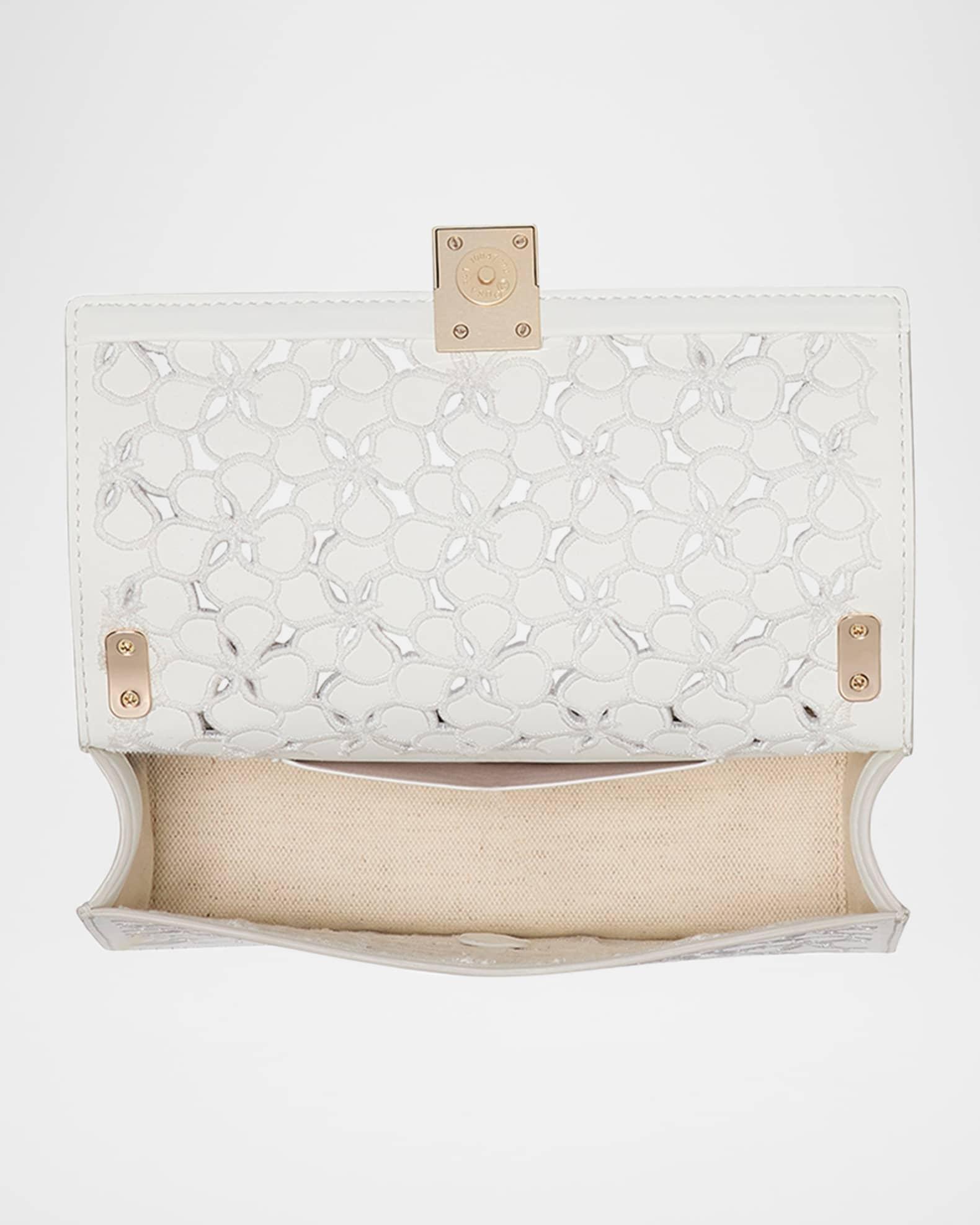 deco mini flower eyelet leather crossbody bag  Product Image