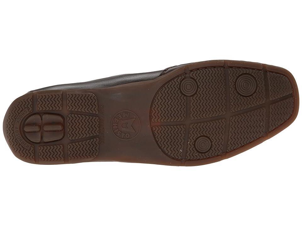 Mens Square Toe Leather Loafers Product Image