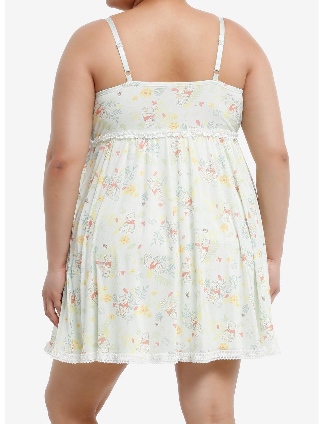Her Universe Disney Winnie The Pooh Floral Slip Cami Dress Plus Size Product Image