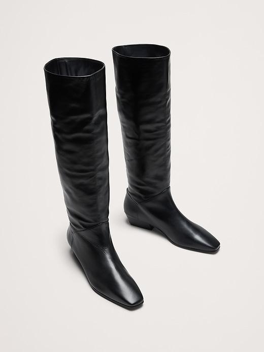 Italian Leather Knee-High Boot Product Image