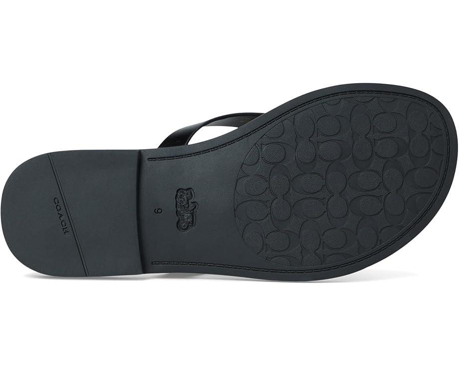 Spade Flower Smooth Leather Flip-Flop Product Image