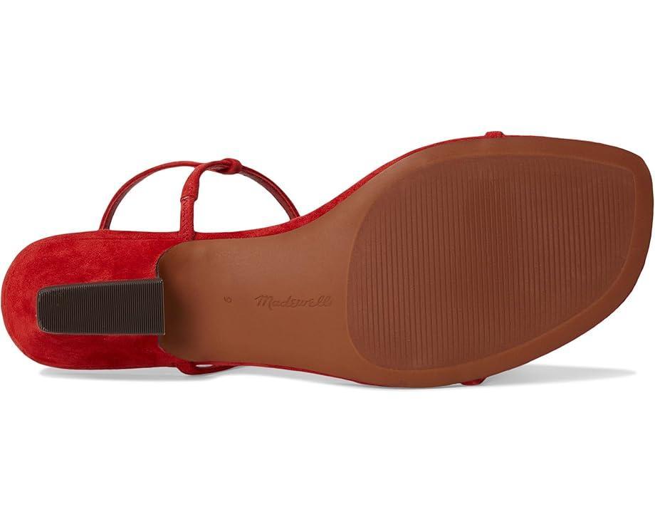 Tamia Heeled Thong Sandals - Suede Product Image
