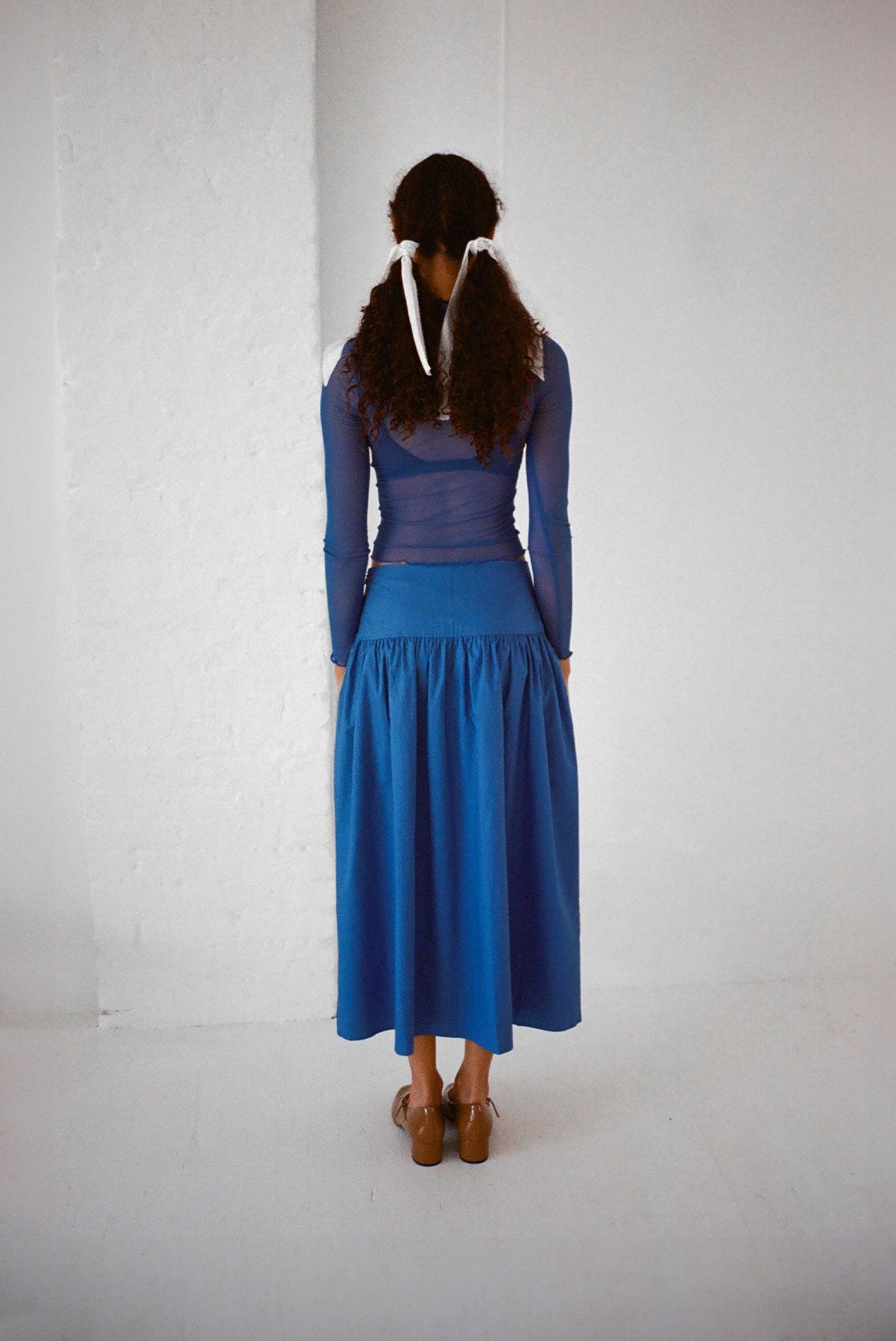 Lulu Skirt - Kahlo Blue Product Image