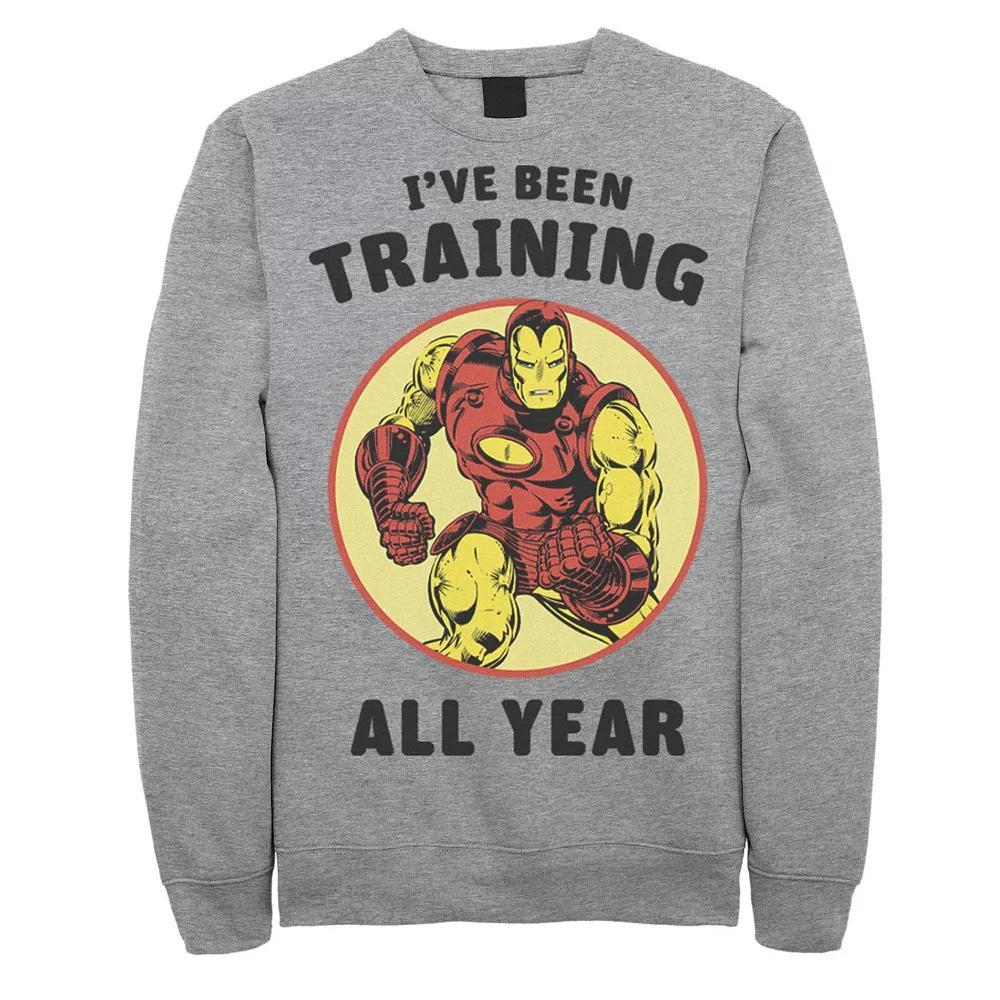 Men's Iron Man Training Sweatshirt, Size: XL, Athletic Grey Product Image