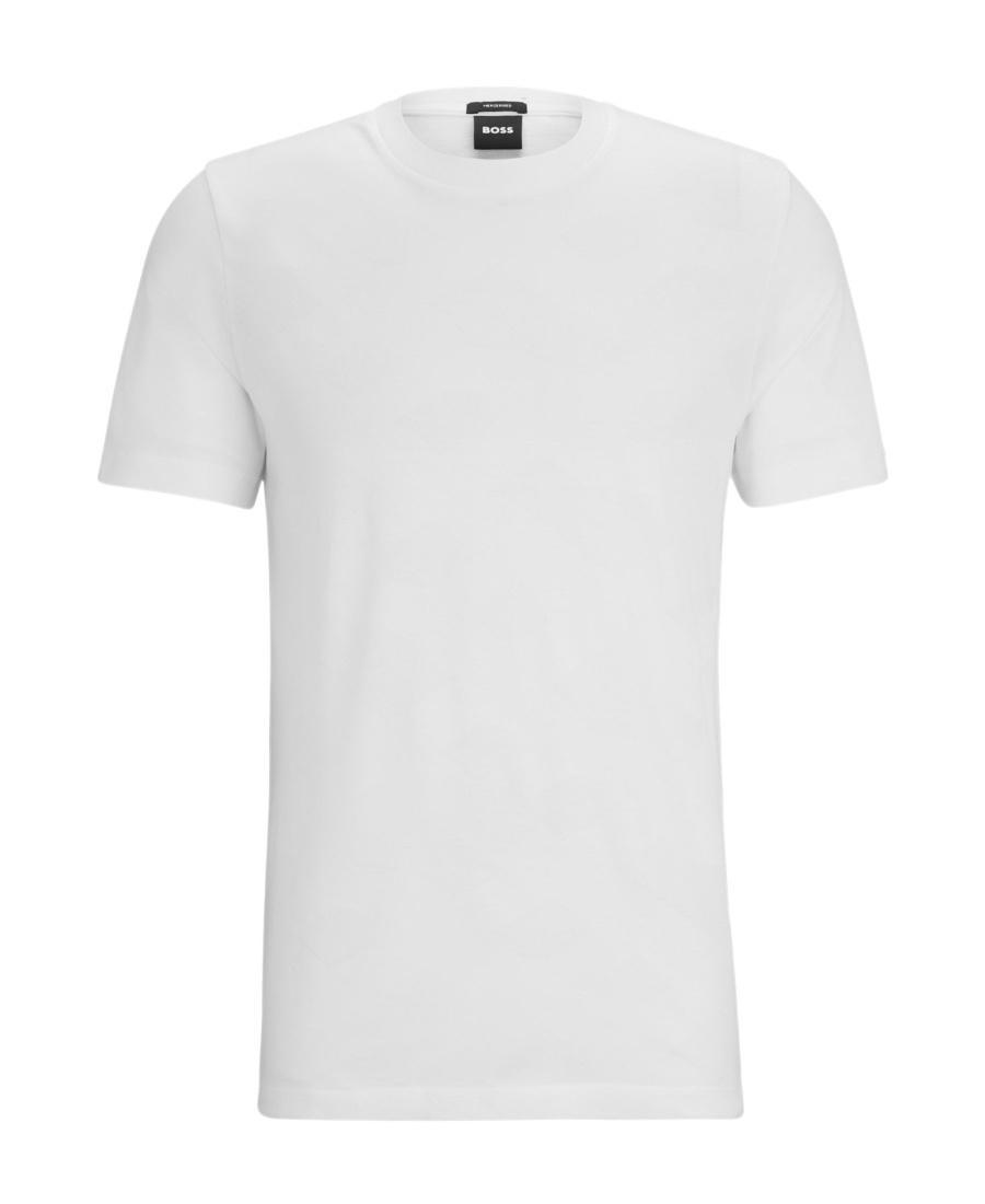 HUGO BOSS Tiburt 355 Cotton T-shirt In White Product Image