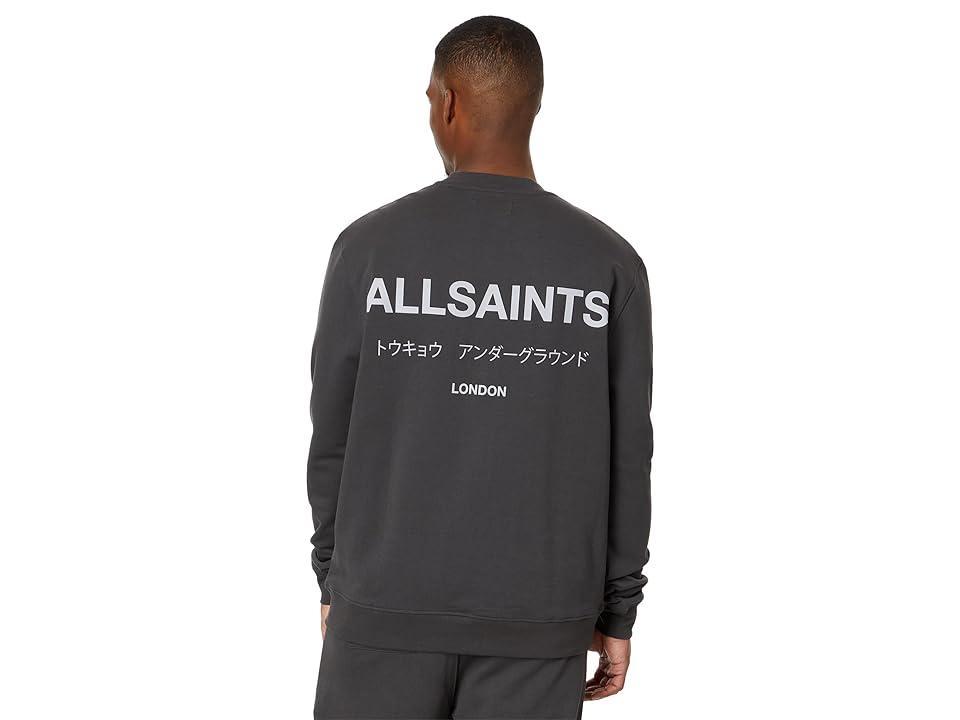 AllSaints Underground Crew (Grey) Men's Sweater Product Image