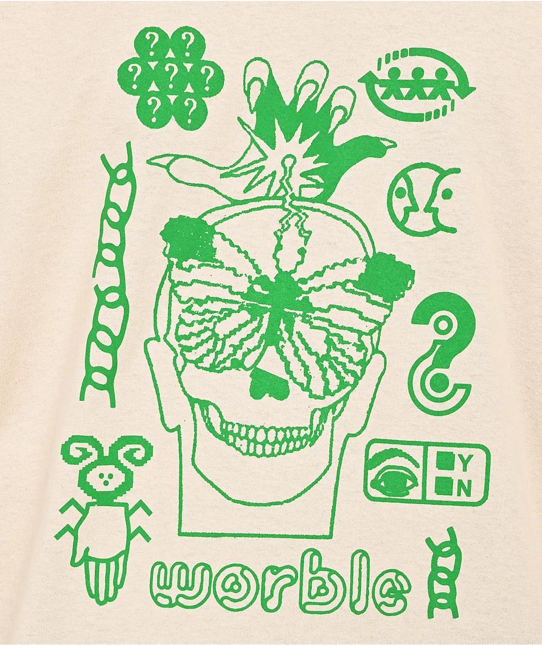 WORBLE Brain Drain Sand T-Shirt Product Image