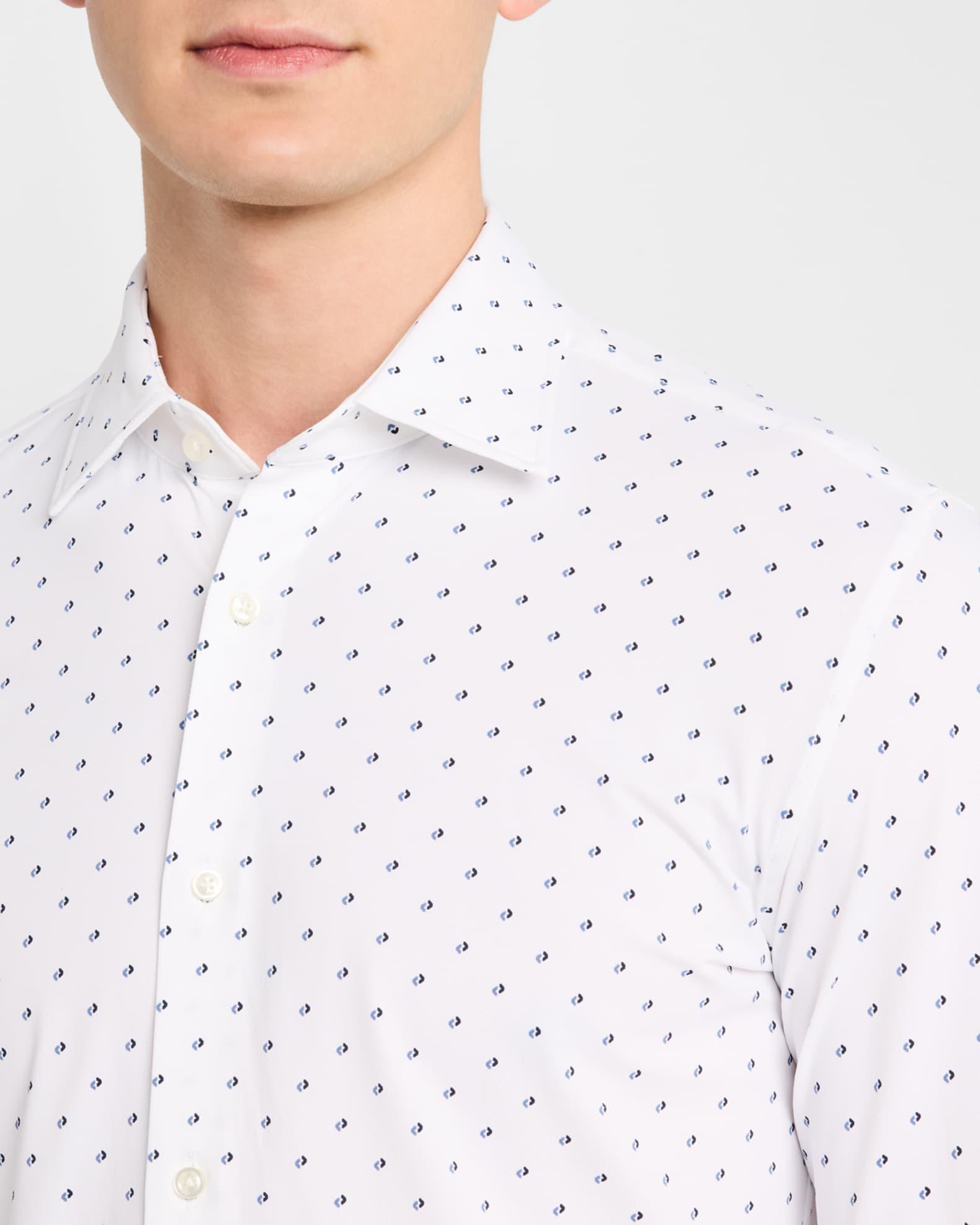 Men's Hank Stretch Micro-Pattern Dress Shirt Product Image