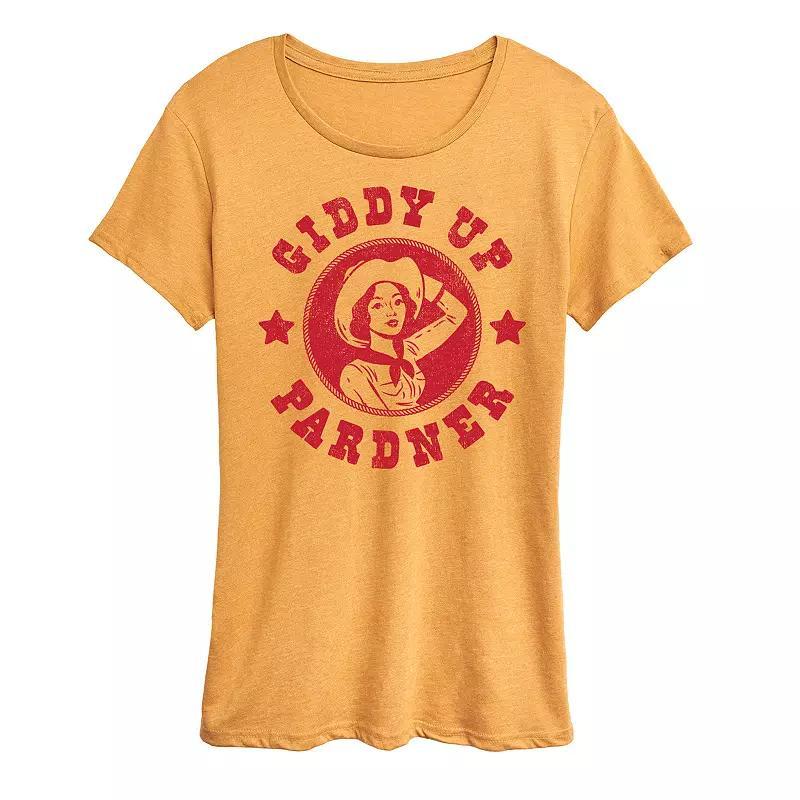 Womens Giddy Up Pardner Graphic Tee Product Image