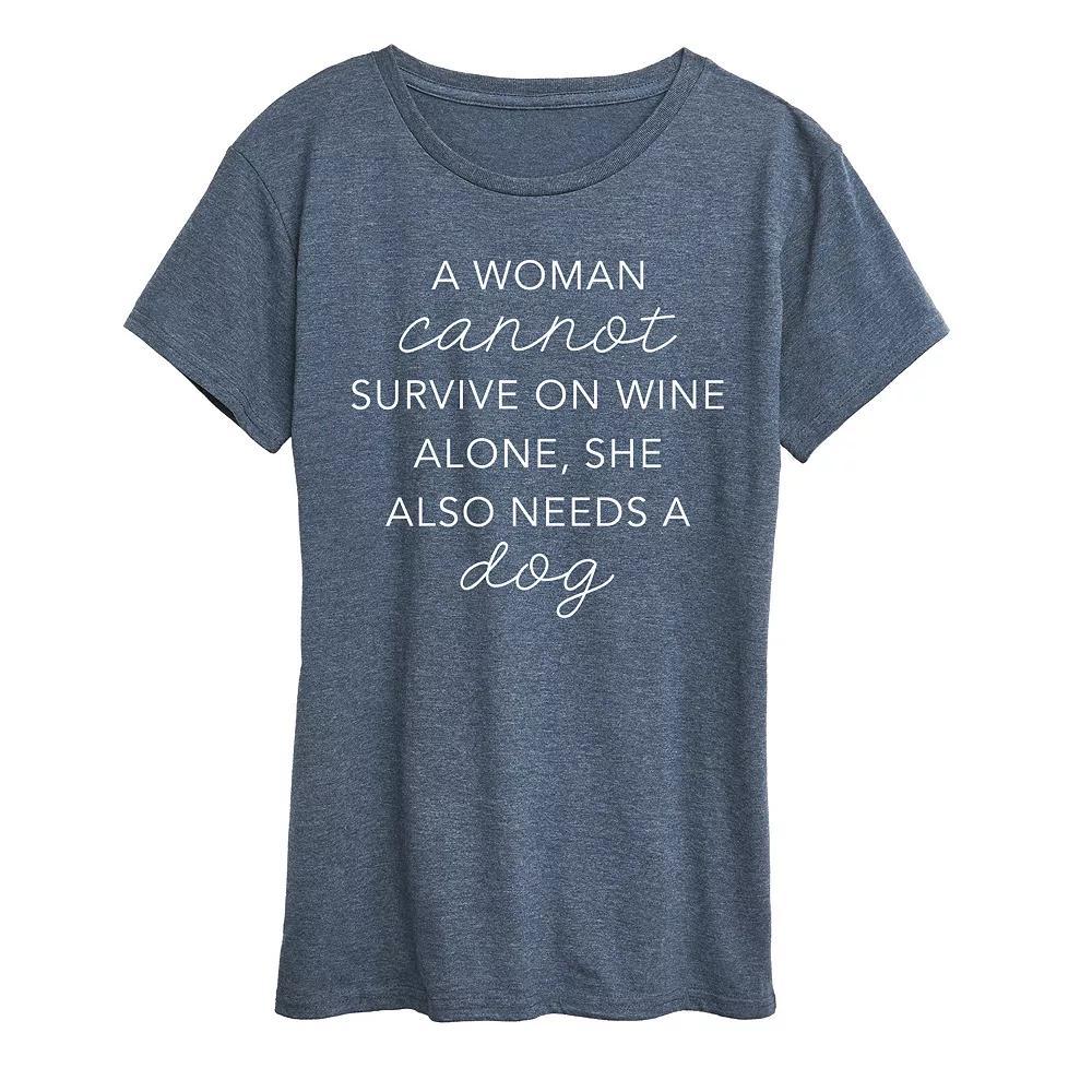 Womens Mom Grandma & Great Grandma Graphic Tee, Girls Grey Dark Red Product Image