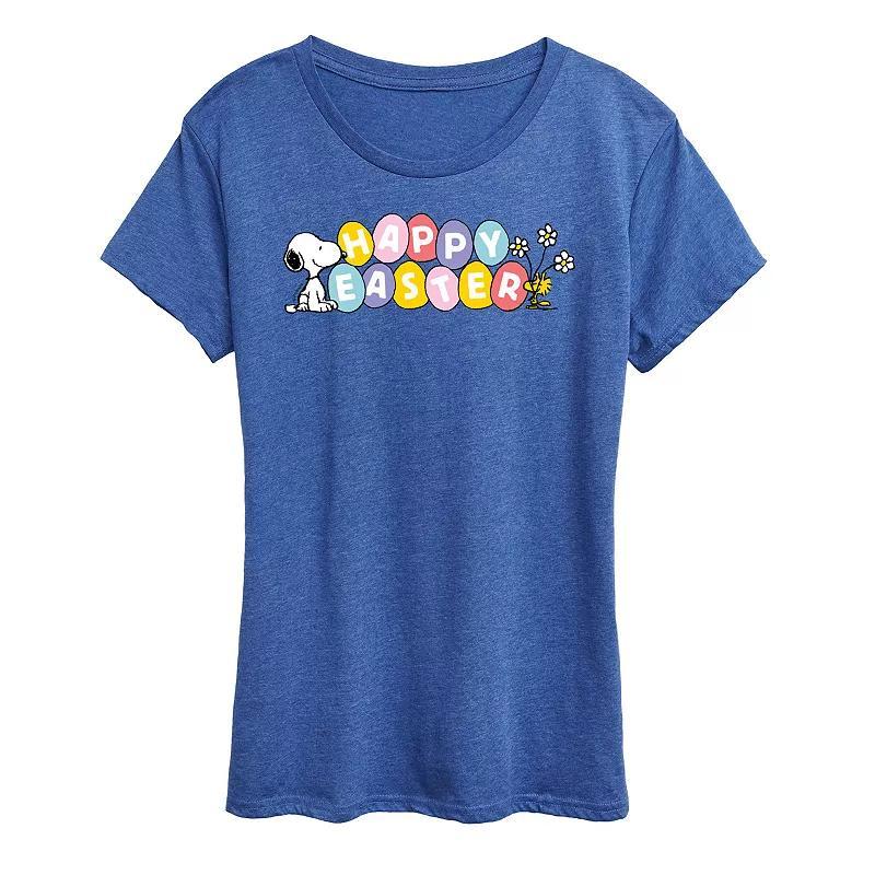 Womens Ocean Sunset Linework Graphic Tee Grey Royal Blue Product Image