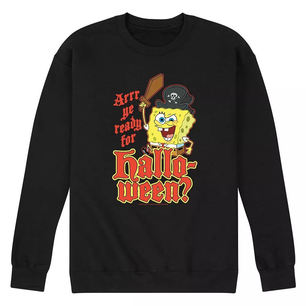 Mens SpongeBob SquarePants Arrr Ye Ready Sweatshirt Product Image