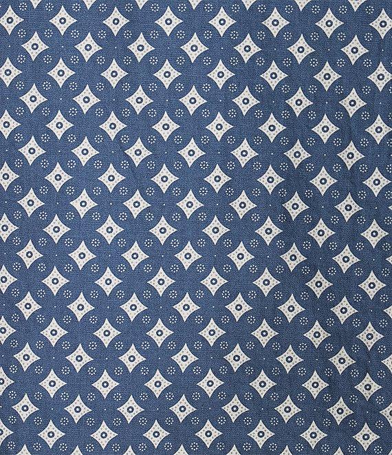 Cremieux Premium Denim Geometric Print Stretch Short Sleeve Woven Shirt Product Image