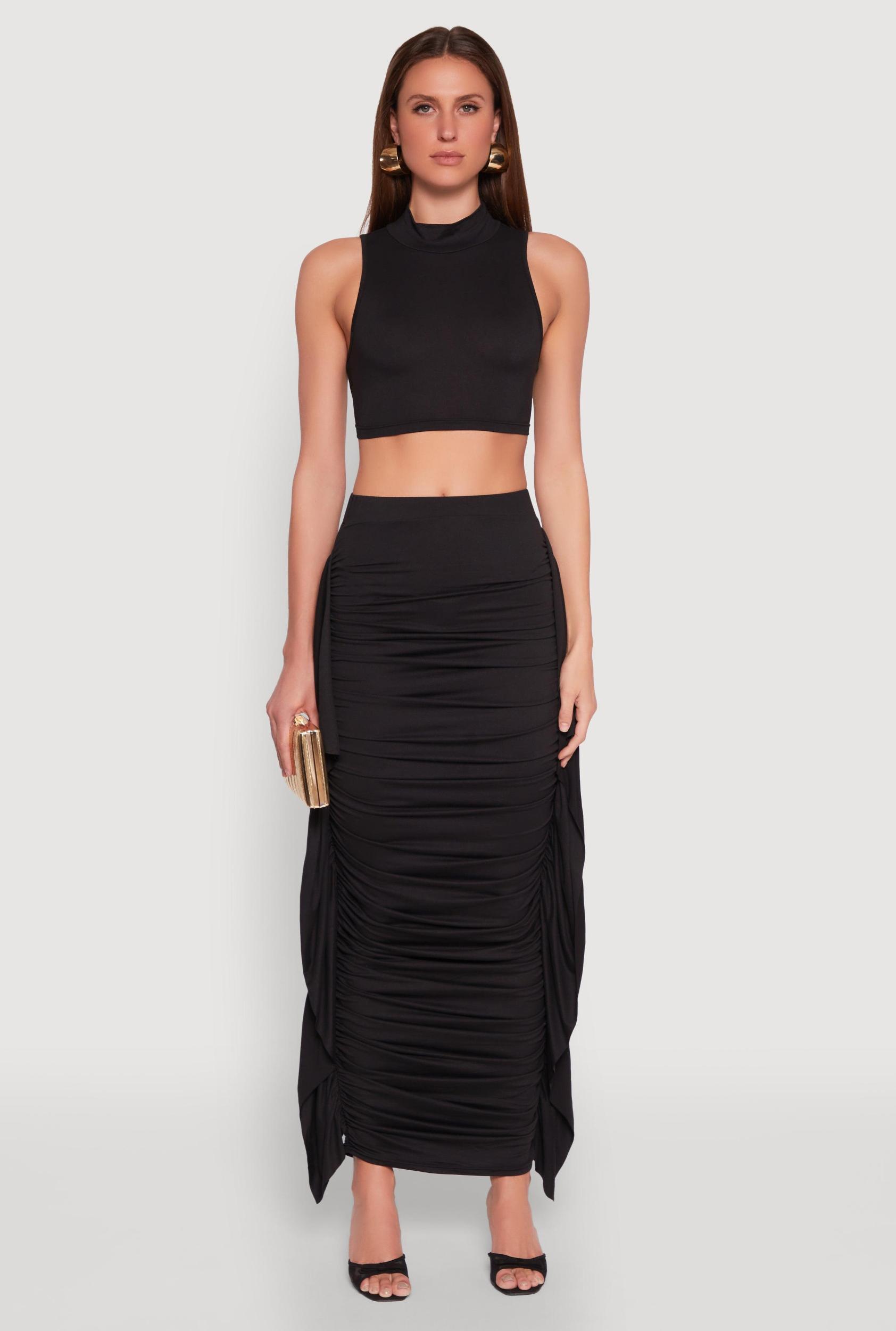 Womens Cut Out Tie Back Sleeveless Crop Top Product Image