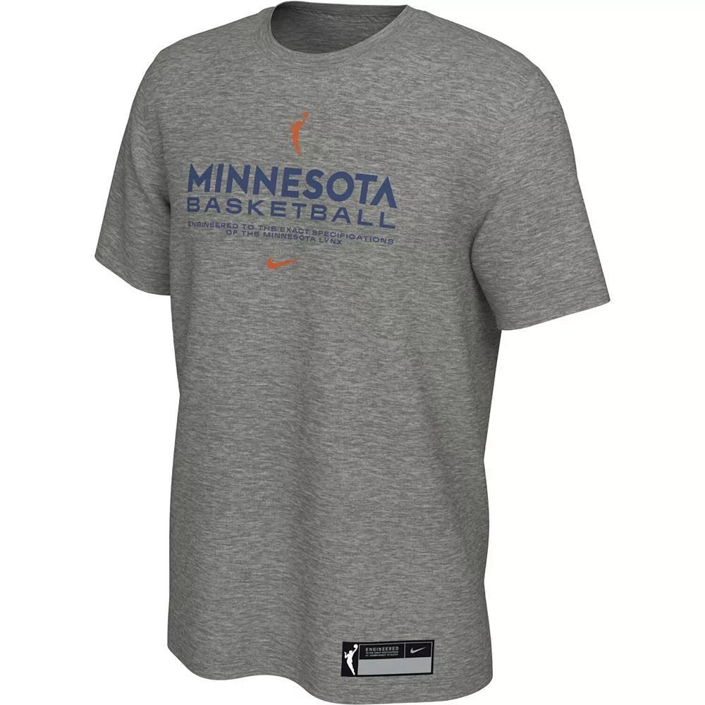 Mens Nike Gray Minnesota Lynx On-Court Legend Essential Practice Performance T-Shirt Product Image