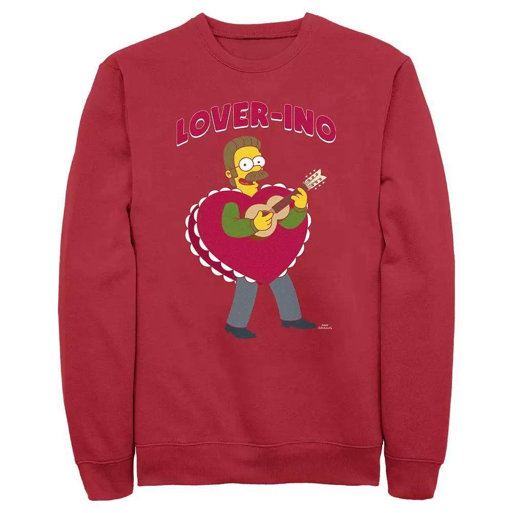 Mens The Simpsons Ned Flanders Lover-Ino Graphic Fleece Product Image