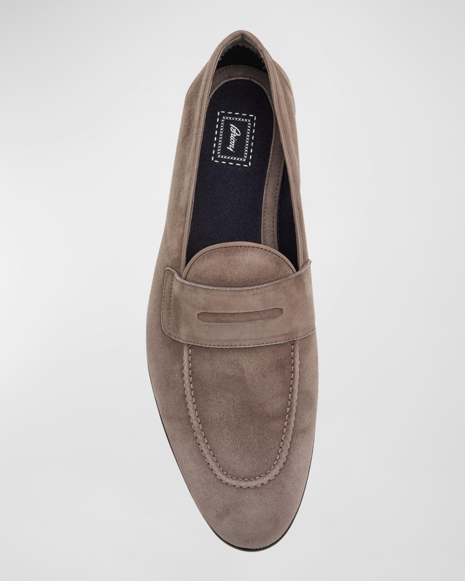 Men's V-Logo Leather Drivers Product Image