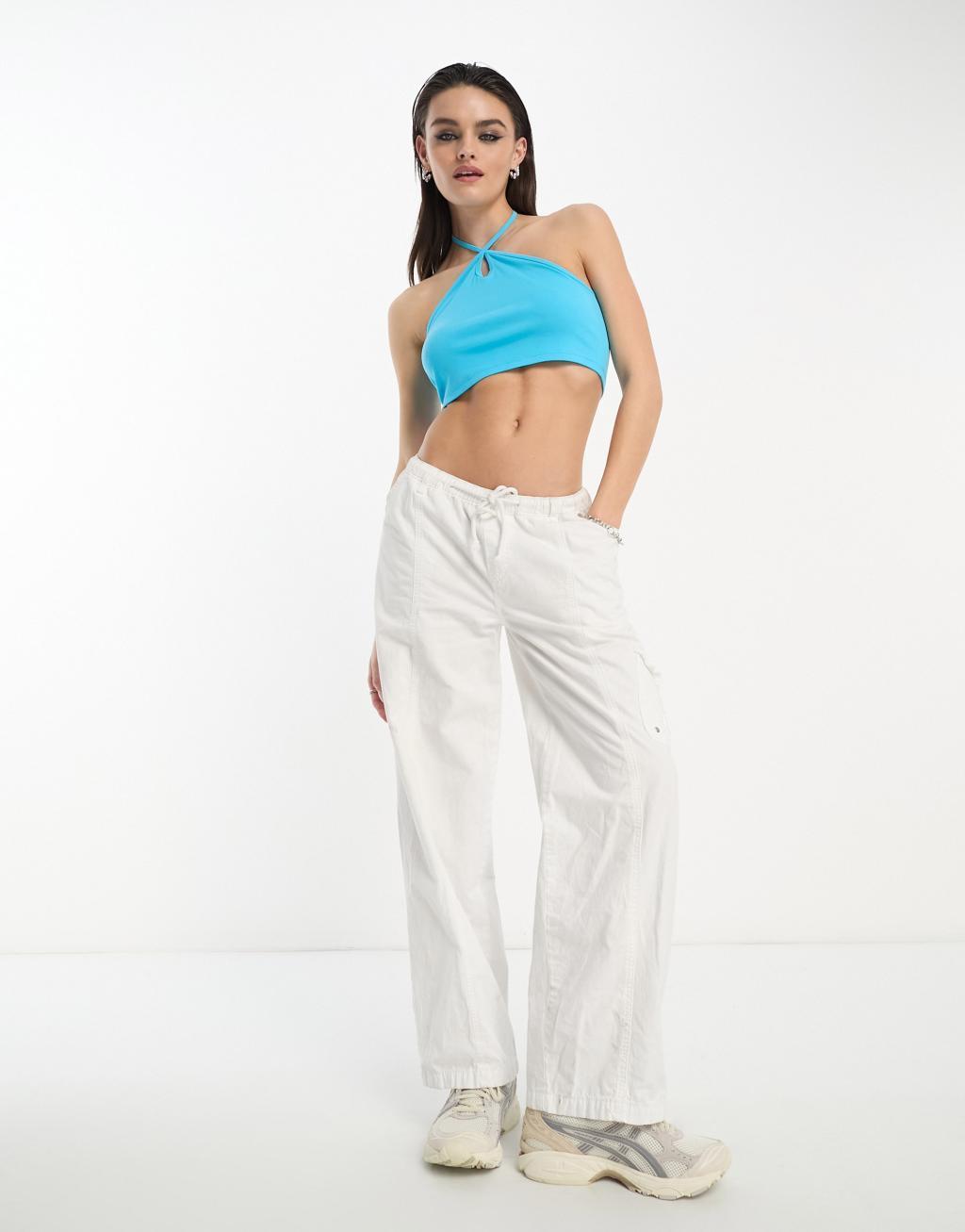 Only Exclusive halterneck crop top Product Image