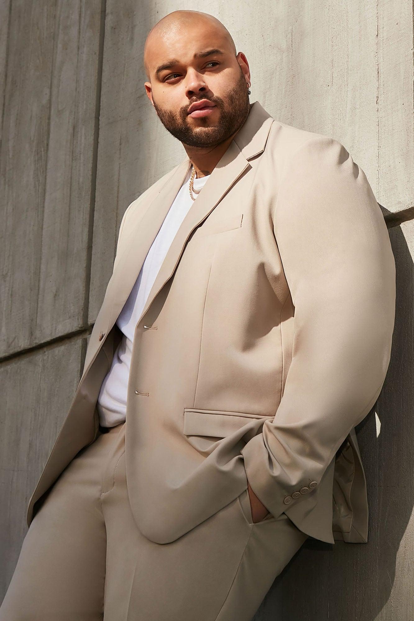 The Modern Stretch Suit Jacket - Tan Product Image