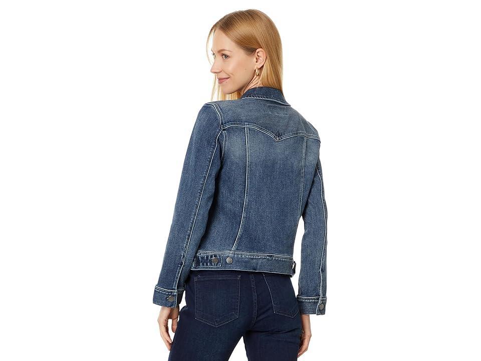 Liverpool Los Angeles Classic Jean Jacket Stretch Denim (Ponderay) Women's Jacket Product Image