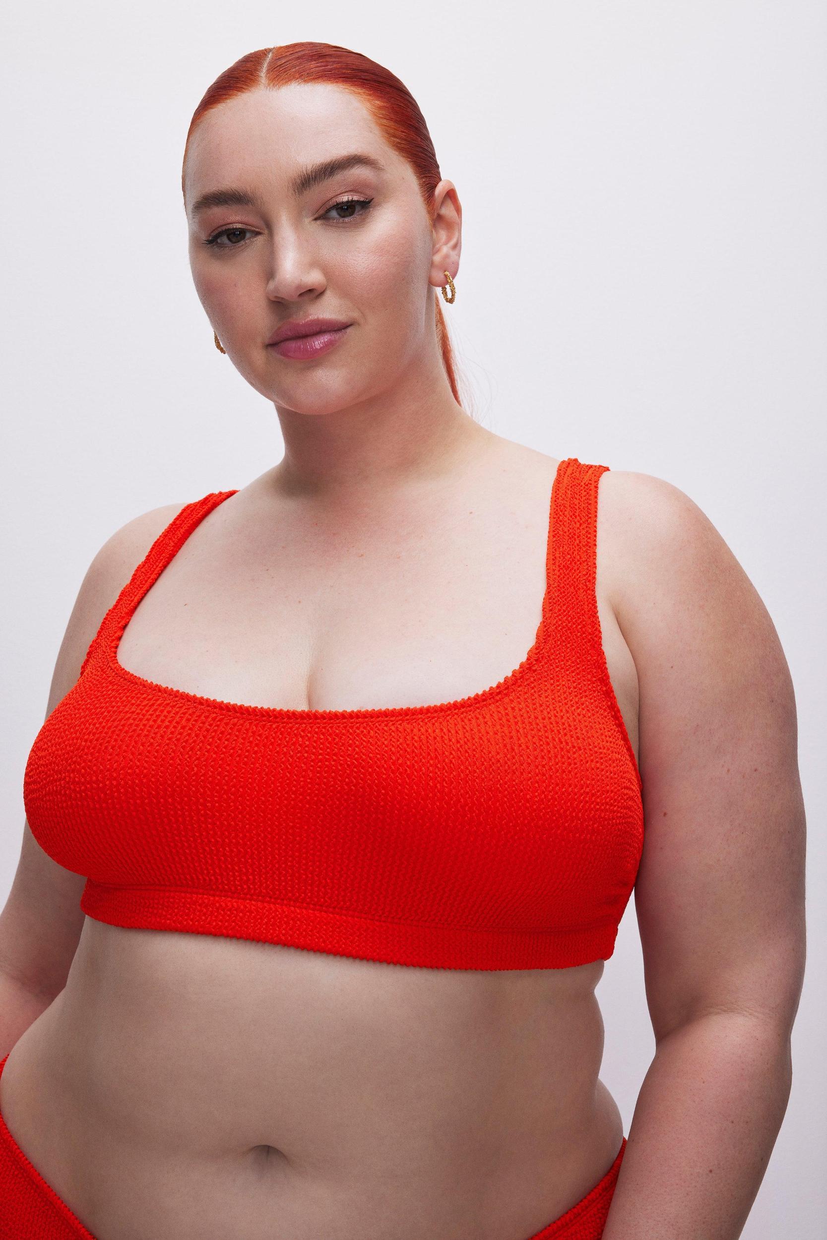 ALWAYS FITS SCOOP BIKINI TOP | BRIGHT POPPY002 Product Image