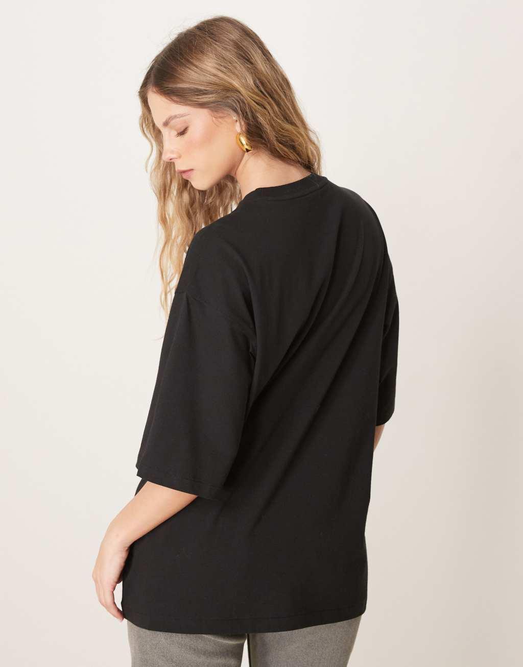 Calvin Klein Jeans big logo t-shirt in black Product Image