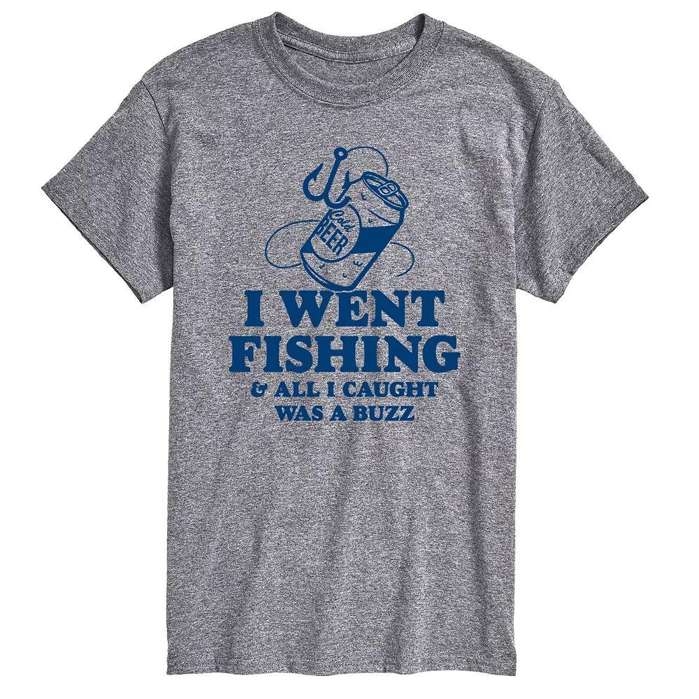 Mens Went Fishing Caught A Buzz Graphic Tee Product Image