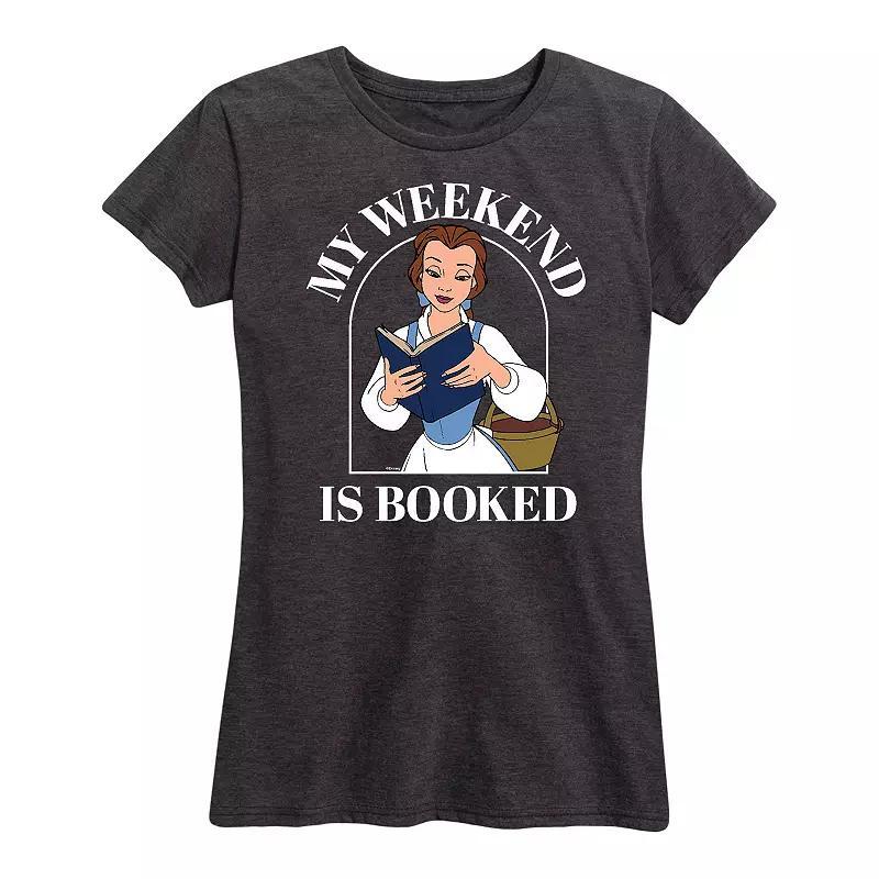 Disney Princess Belle Women's Weekend Graphic Tee, Girl's, Size: XXL, Heather Grey Product Image