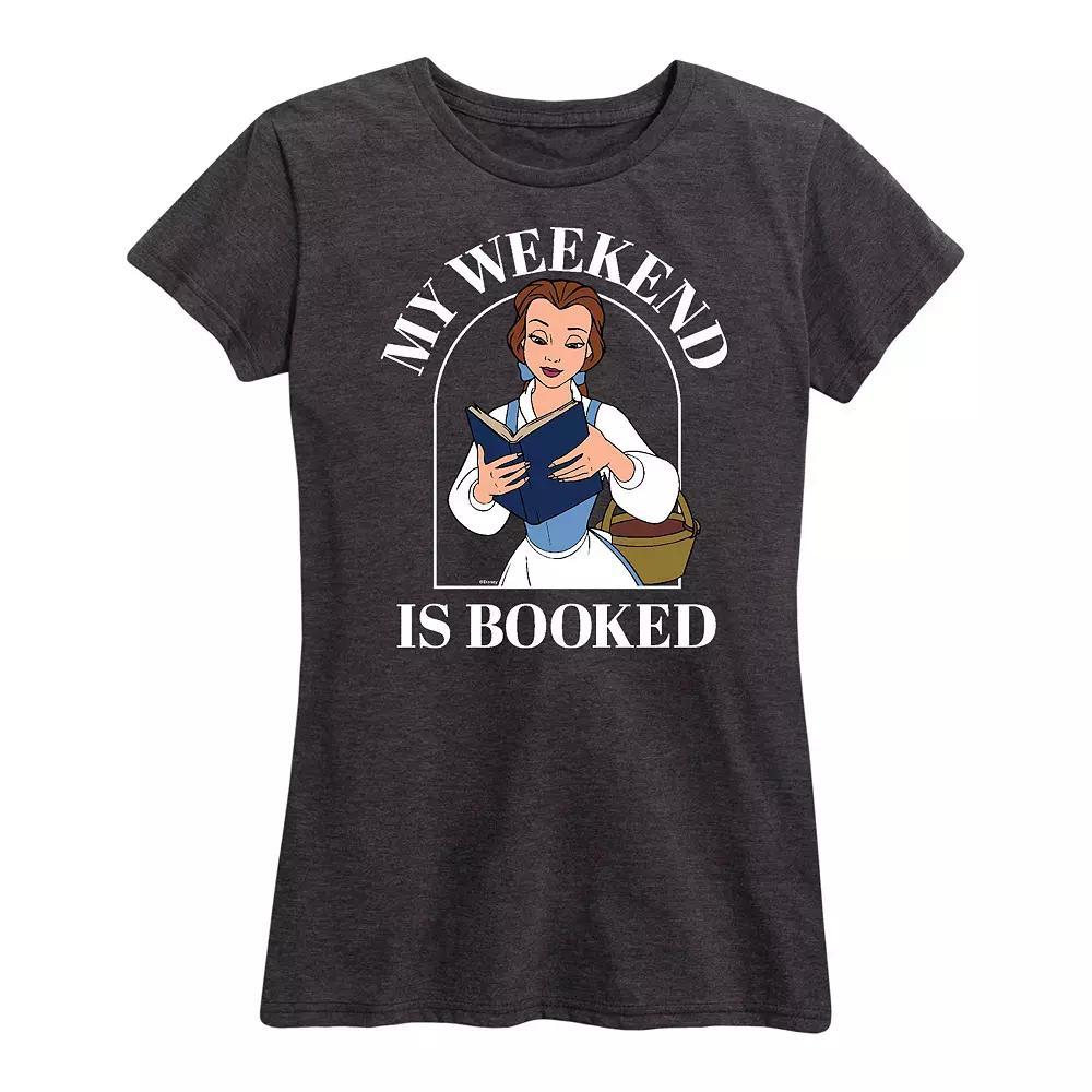 Disney Princess Belle Women's Weekend Graphic Tee, Girl's, Size: XXL, Heather Grey Product Image