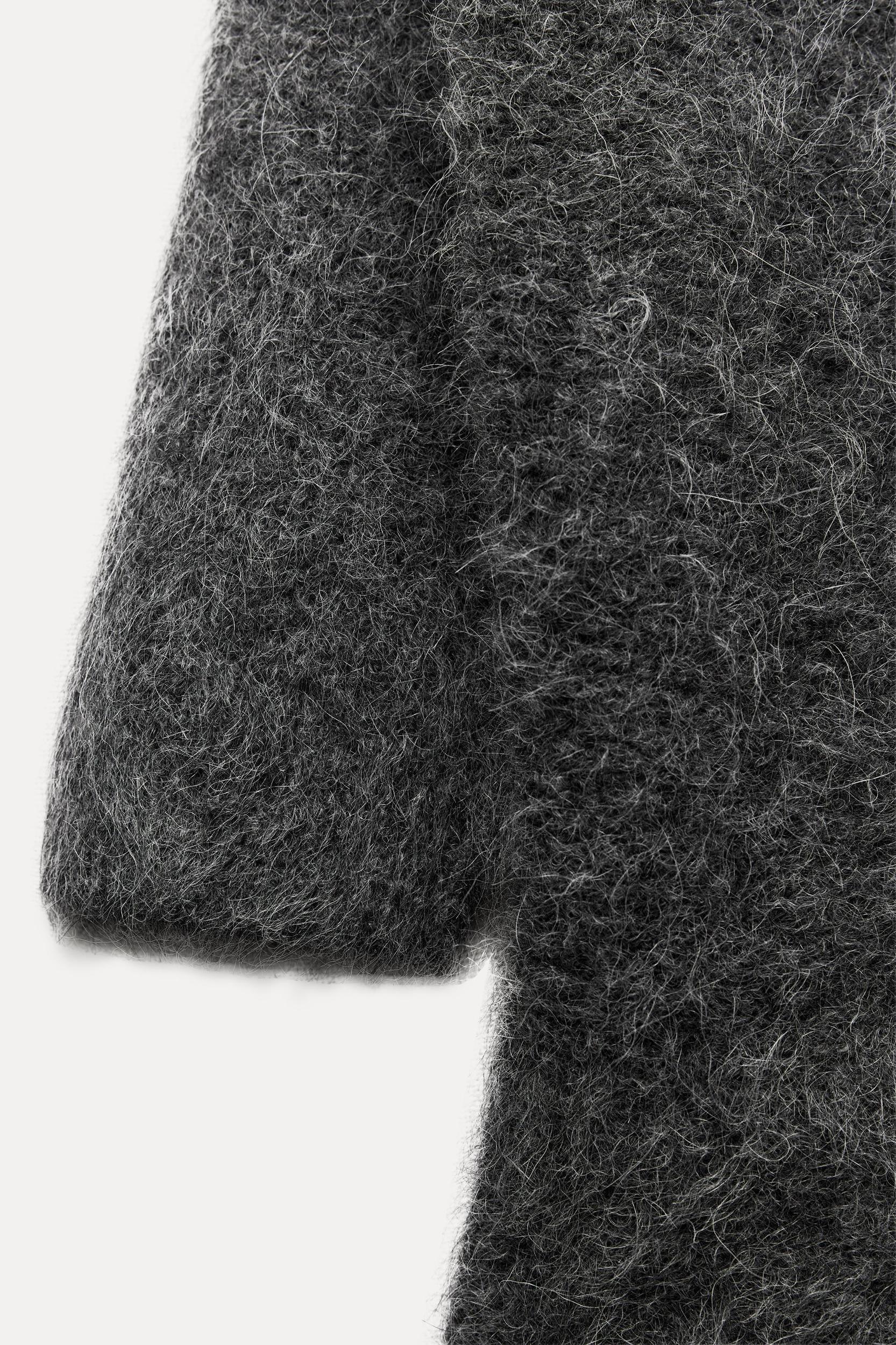 ASYMMETRIC ALPACA BLEND KNIT TOP Product Image