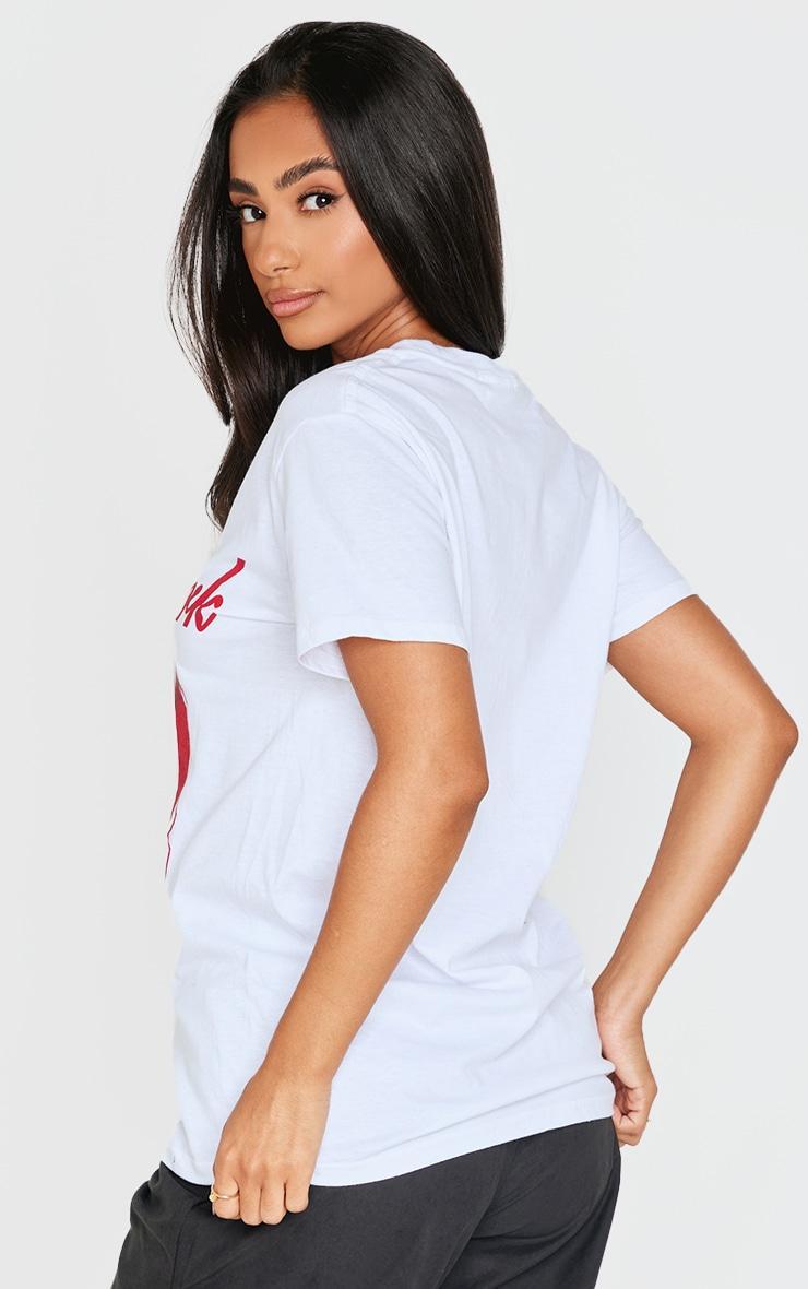 Petite White New York Oversized Top Product Image