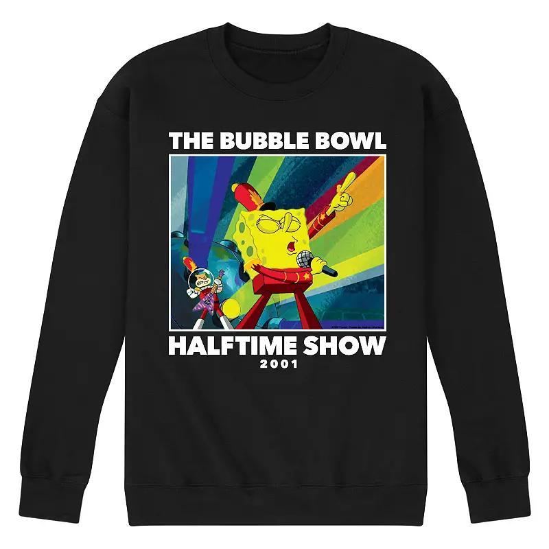 Mens SpongeBob SquarePants Bubble Bowl Sweatshirt Blue Product Image