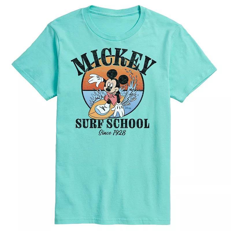 Disneys Mickey Mouse Big & Tall Surf School Graphic Tee, Mens Product Image