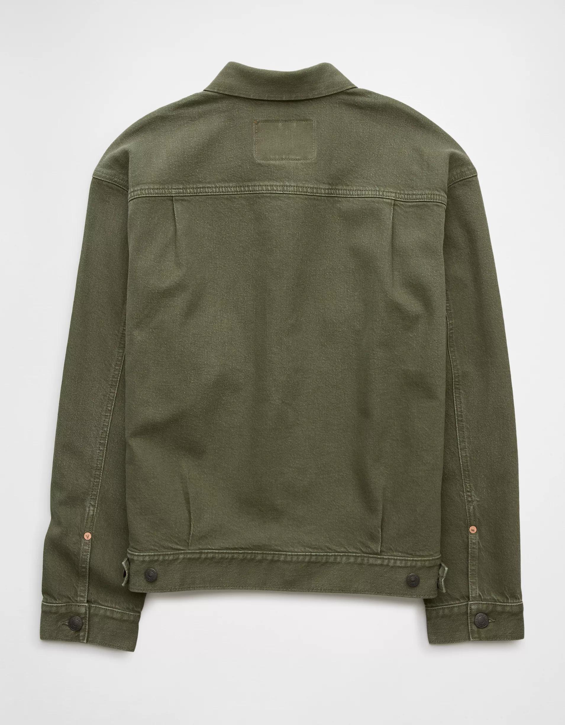 AE Slim Fit Denim Trucker Jacket Product Image