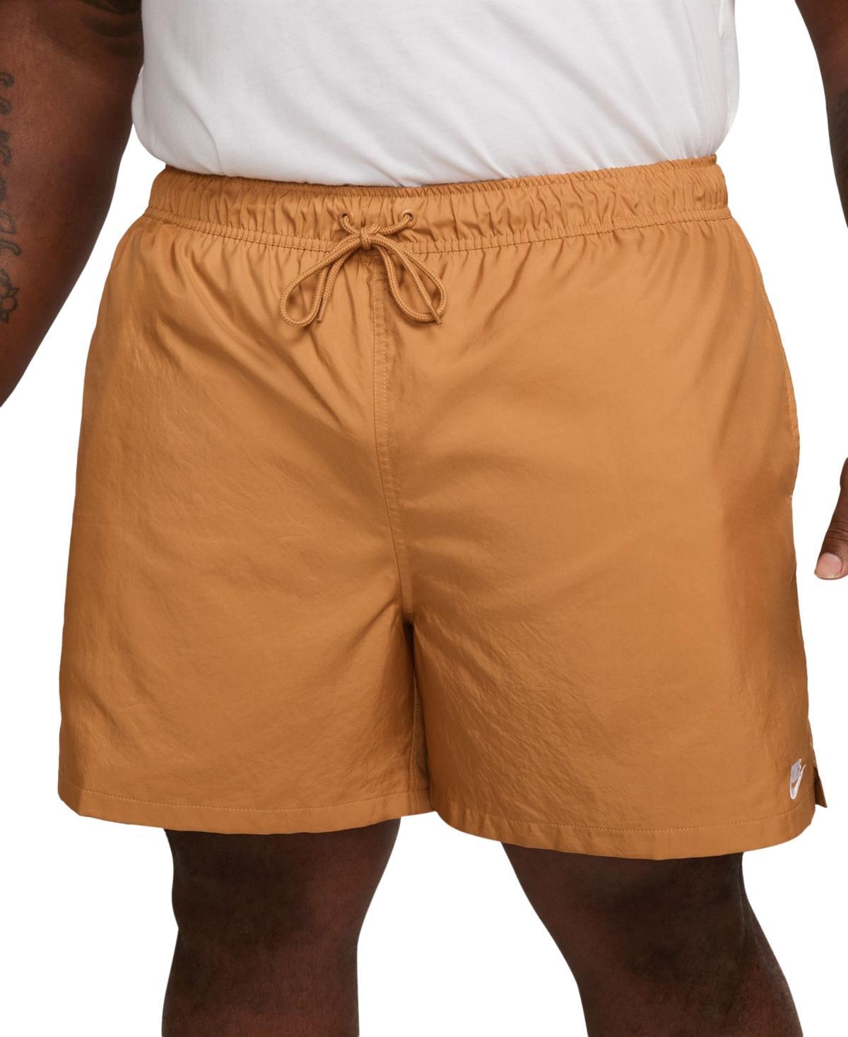 Men's Nike Club Woven Flow Shorts, Size: Medium, Flax Product Image