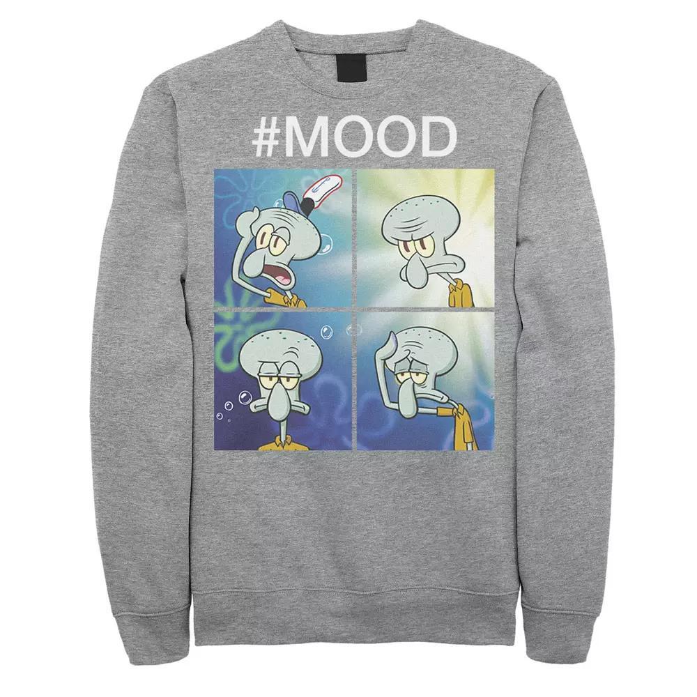 Men's Spongebob Squarepants Squidward Mood Meme Sweatshirt, Size: XXL, Black Product Image